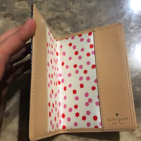 kate spade Bags Kate Spade Passport Cover Black Leather Poshmark